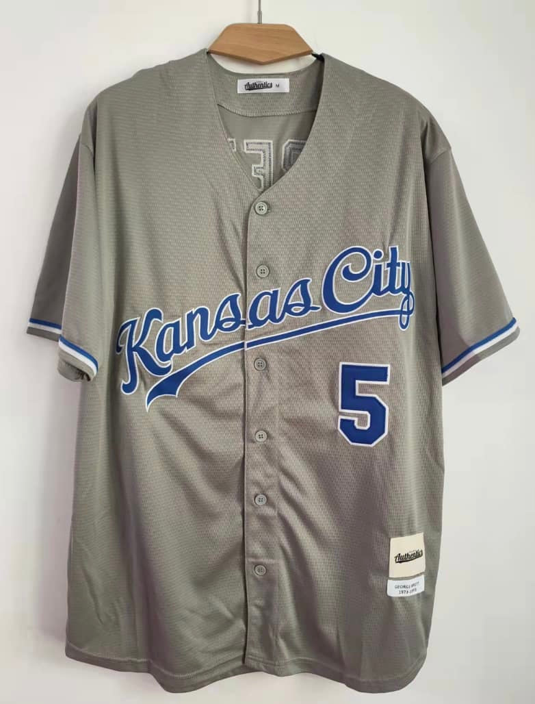 George Brett Kansas City Royals Jersey Gray product image 2