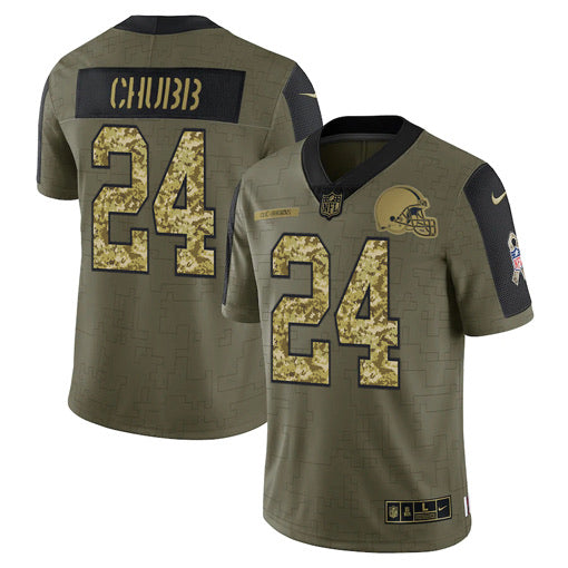 Nick Chubb Cleveland Browns military salute to service product image 1