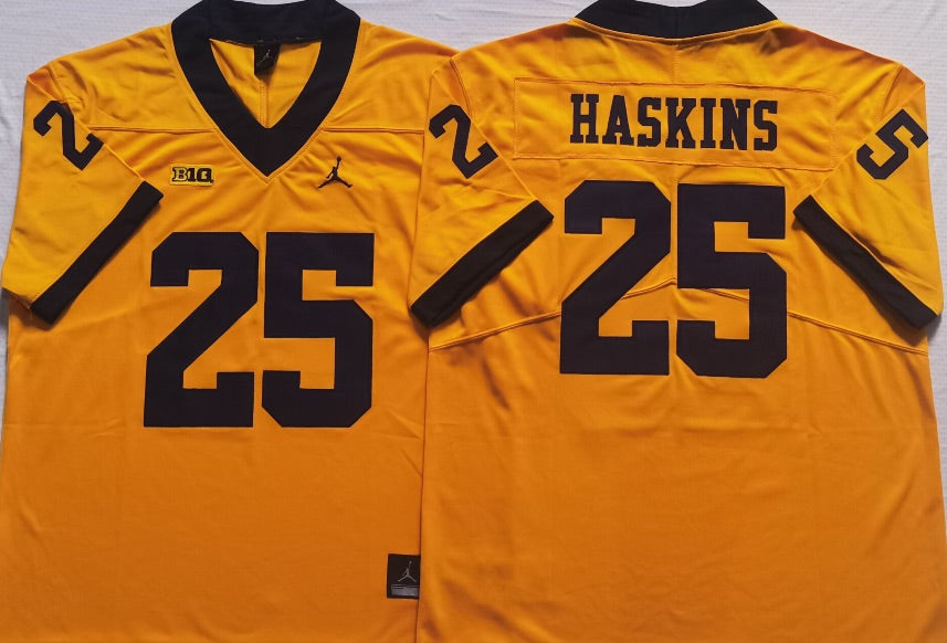 Hassan Haskins Michigan Wolverines Jersey yellow product image 1