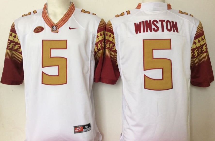 Jameis Winston Florida State Seminoles Jersey White gold product image 1