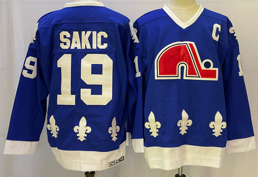 Joe Sakic Quebec Nordiques Official NHL Jersey CCM blue product image 1