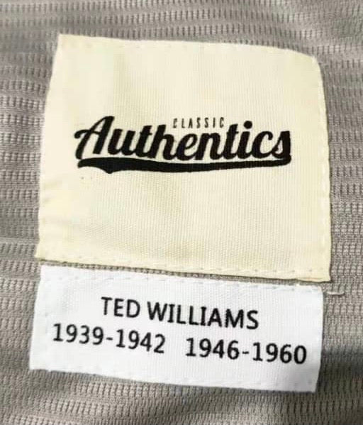 Ted Williams Boston Red Sox Jersey Classic Authentics product image 3