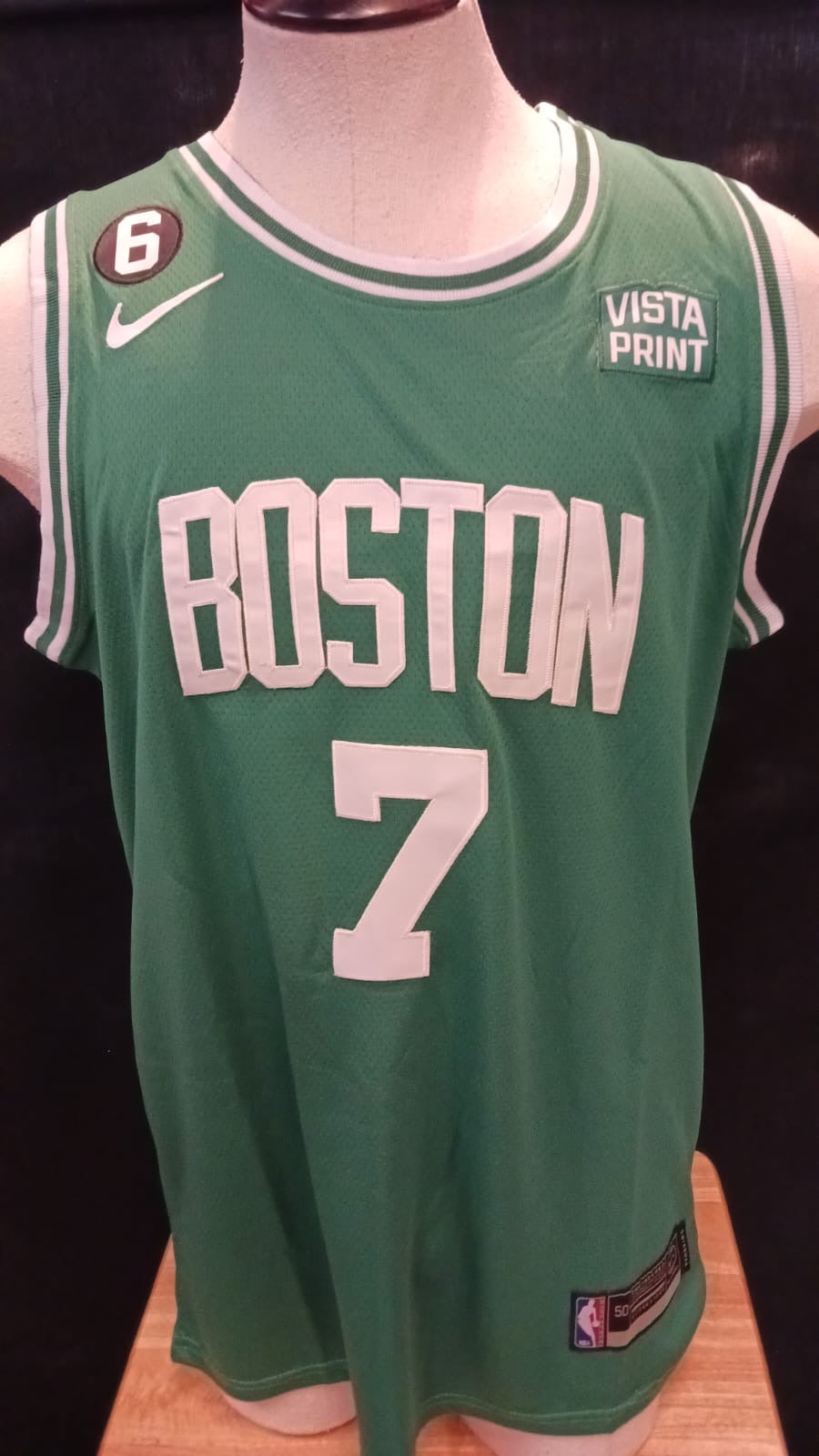 Jaylen Brown Boston Celtics Official NBA Nike Jersey Green product image 2