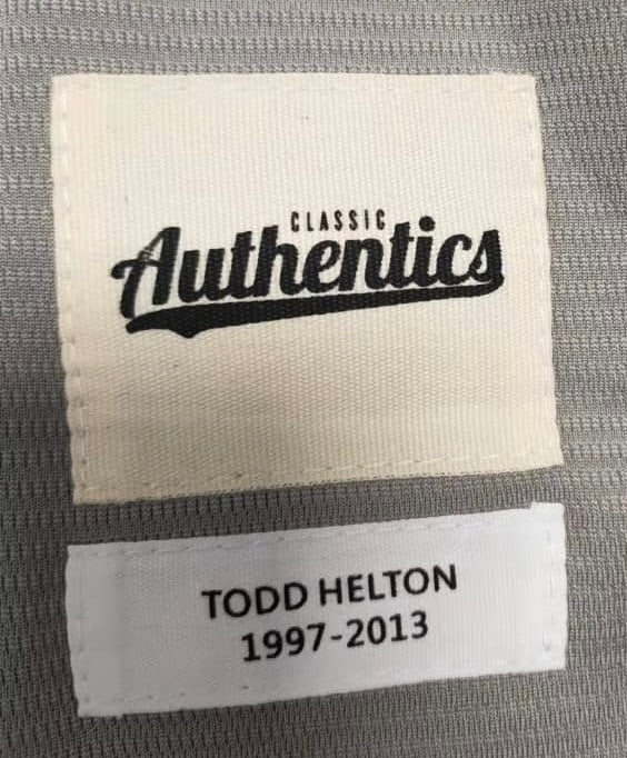Todd Helton Colorado Rockies Jersey Classic Authentics product image 3
