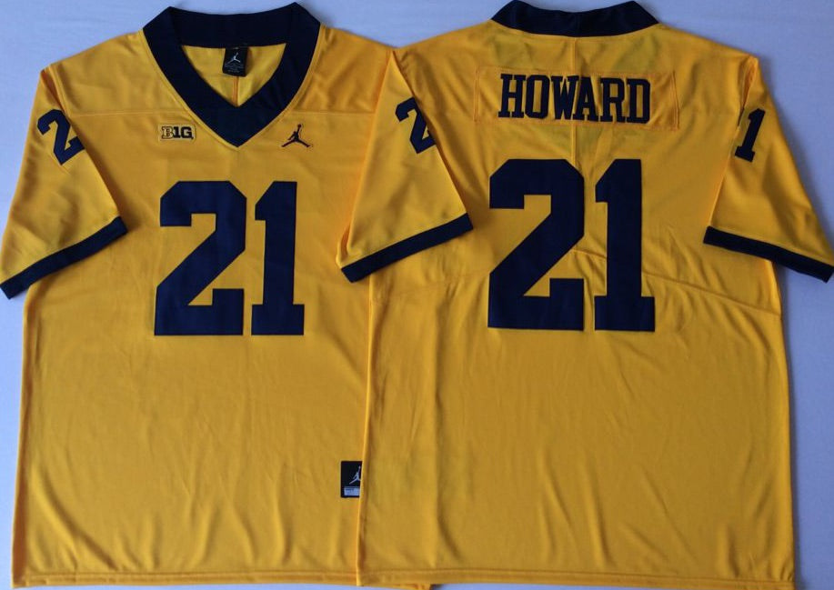 Desmond Howard Michigan Jersey yellow product image 1