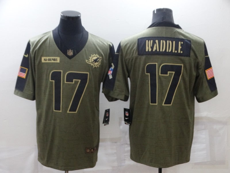 Jaylen Waddle Miami Dolphins military salute to service product image 1