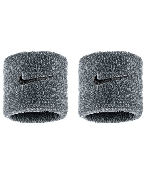 Nike Swoosh Wrist Bands-Gray product image 1, provided for visual reference and product detail review