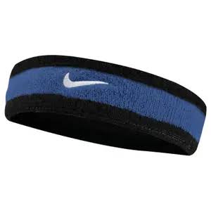 Nike Swoosh Headband-Black/Blue product image 1, provided for visual reference and product detail review