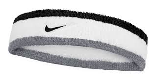 Nike Swoosh HeadBand - Black/White/Gray product image 1, provided for visual reference and product detail review