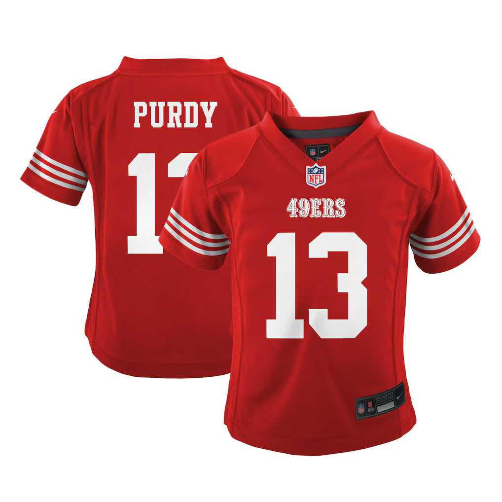 Infant Nike Brock Purdy Scarlet San Francisco 49ers Game Jersey product image 3, provided for visual reference and product