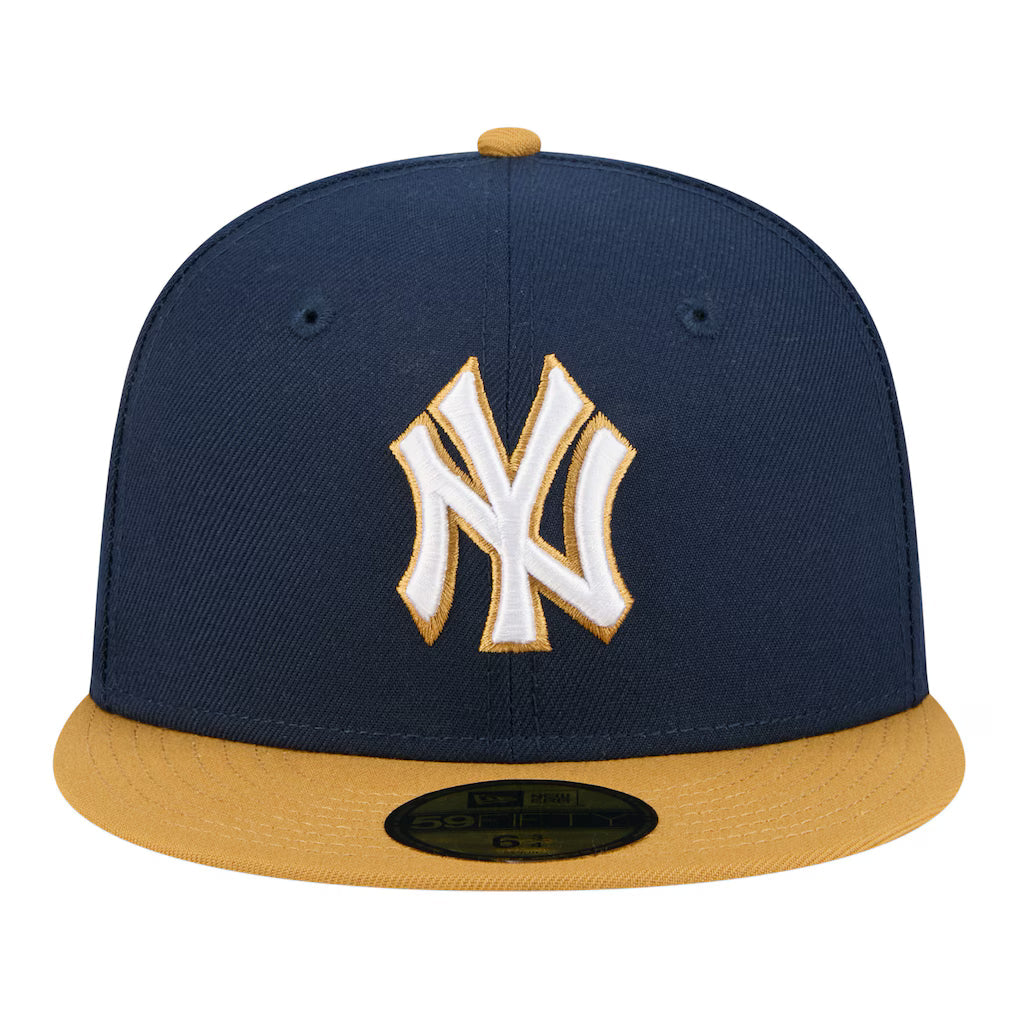 New Era New York Yankees 2-Tone 9FIFTY Snapback Hat-Royal/Bronze product image 2, provided for visual reference and product