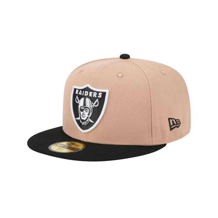 New Era Youth Las Vegas Raiders Main 59FIFTY Fitted Hat product image 2, provided for visual reference and product detail