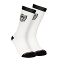 Mitchell and Ness Las Vegas Raiders Touchback Crew Socks product image 1, provided for visual reference and product detail