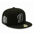 New Era Los Angeles Dodgers 2020 World Series Side Patch 59fifty Fitted Hat-Black/White product image 1, provided for visual