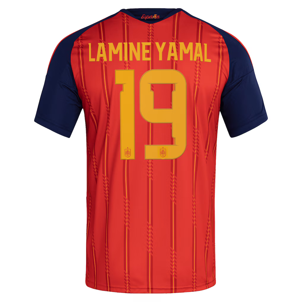 Adidas Spain "Lamine Yamal "Replica Home Jersey 2026 product image 2, provided for visual reference and product detail review
