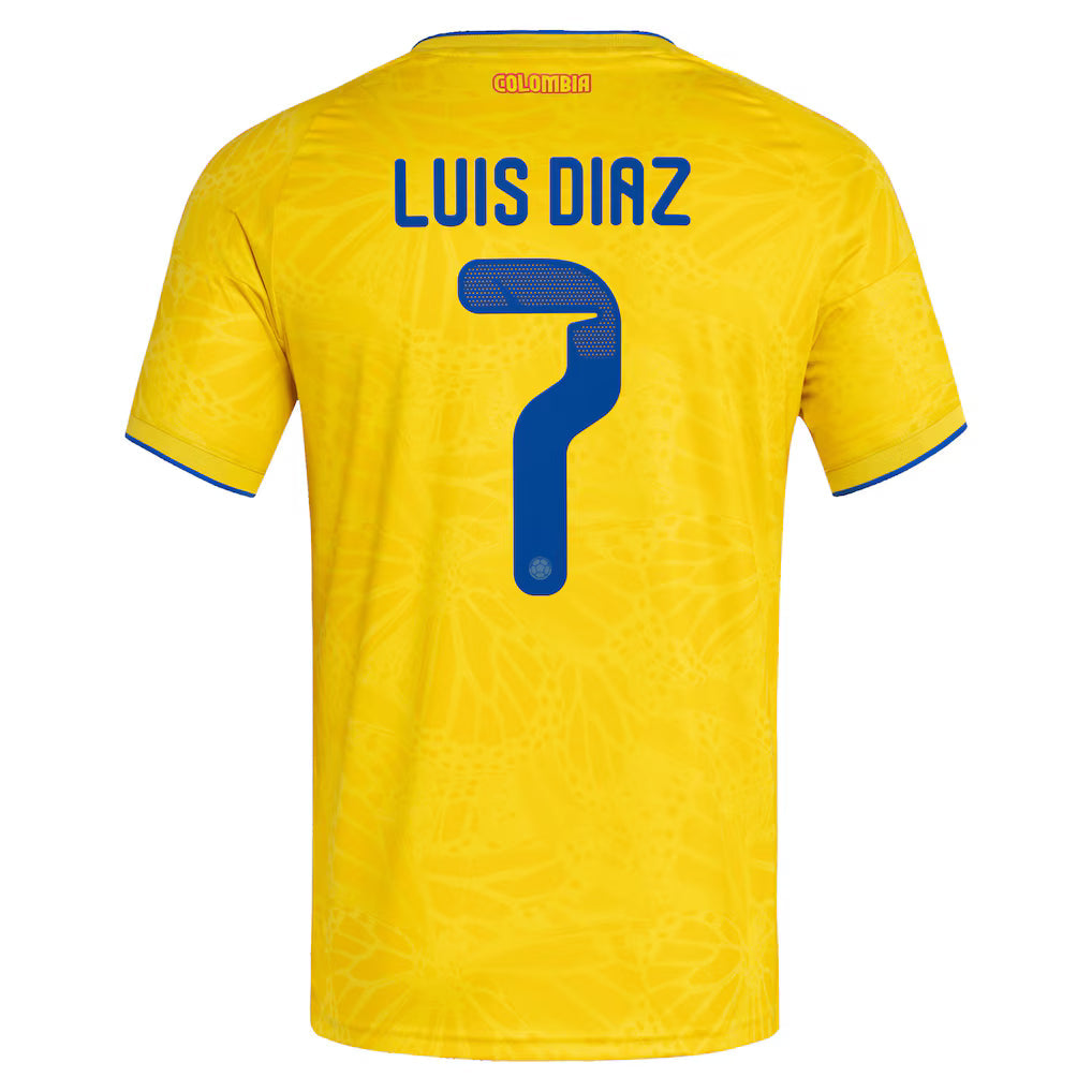 2026 adidas COLOMBIA HOME L. DIAZ JERSEY product image 1, provided for visual reference and product detail review