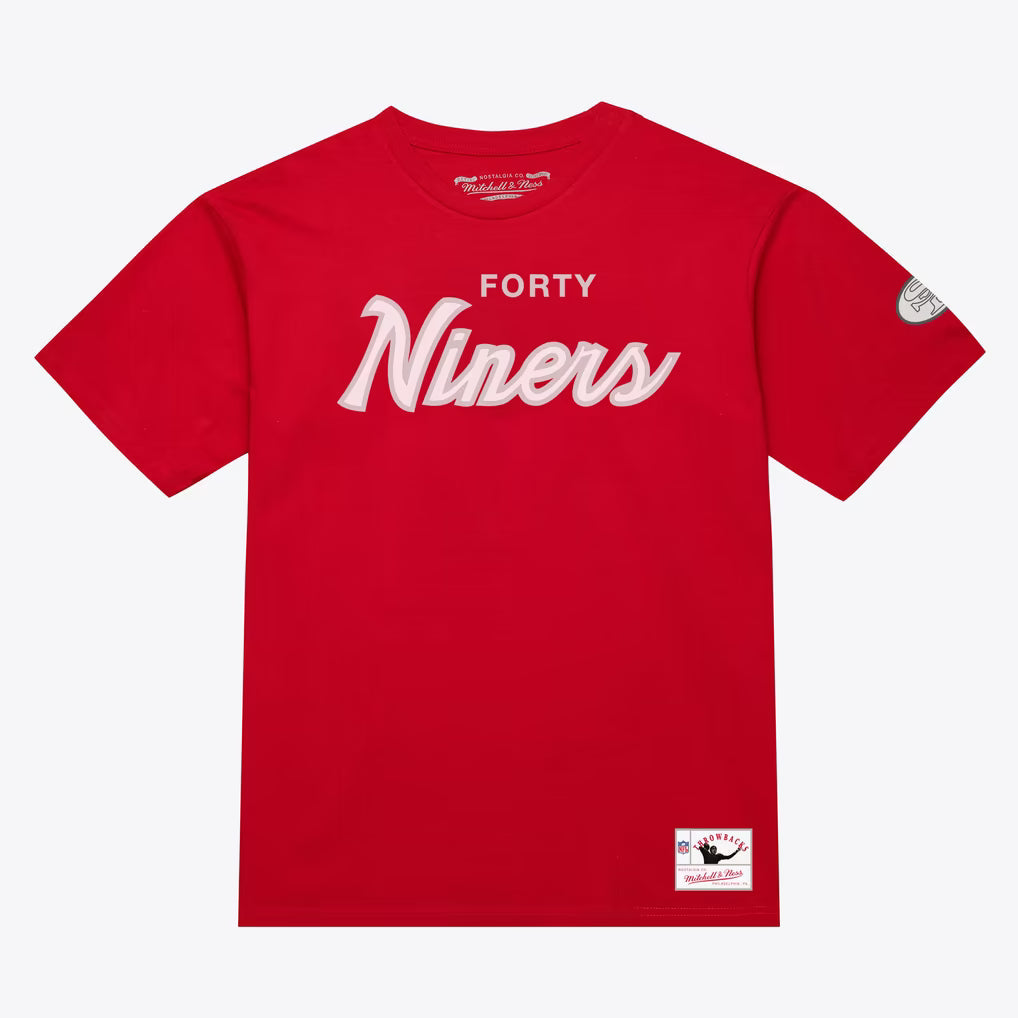 Mitchell & Ness San Francisco 49ers T-Shirt - Red product image 1, provided for visual reference and product detail review