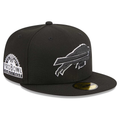 New Era Buffalo Bills Pro Bowl 1988 Side Patch 59FIFTY Fitted Black & White Hat product image 1, provided for visual