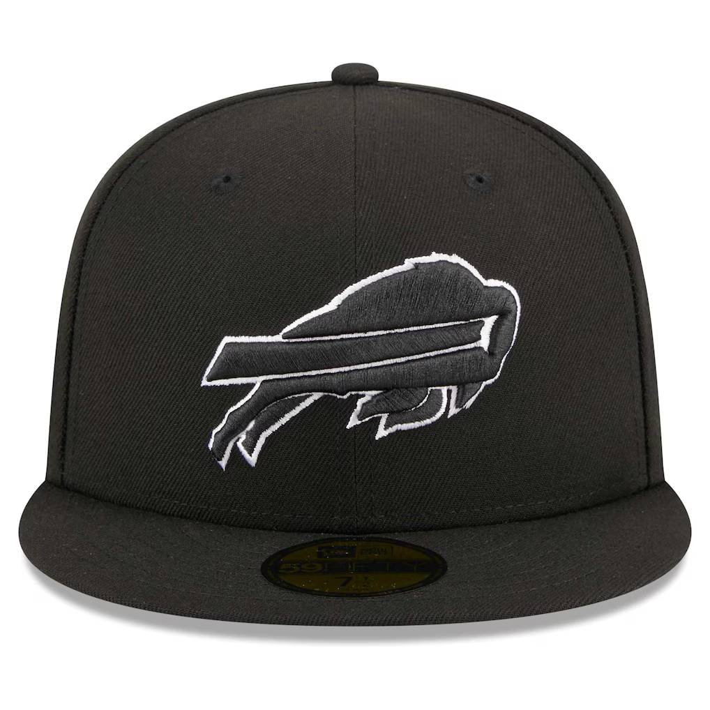 New Era Buffalo Bills Pro Bowl 1988 Side Patch 59FIFTY Fitted Black & White Hat product image 2, provided for visual