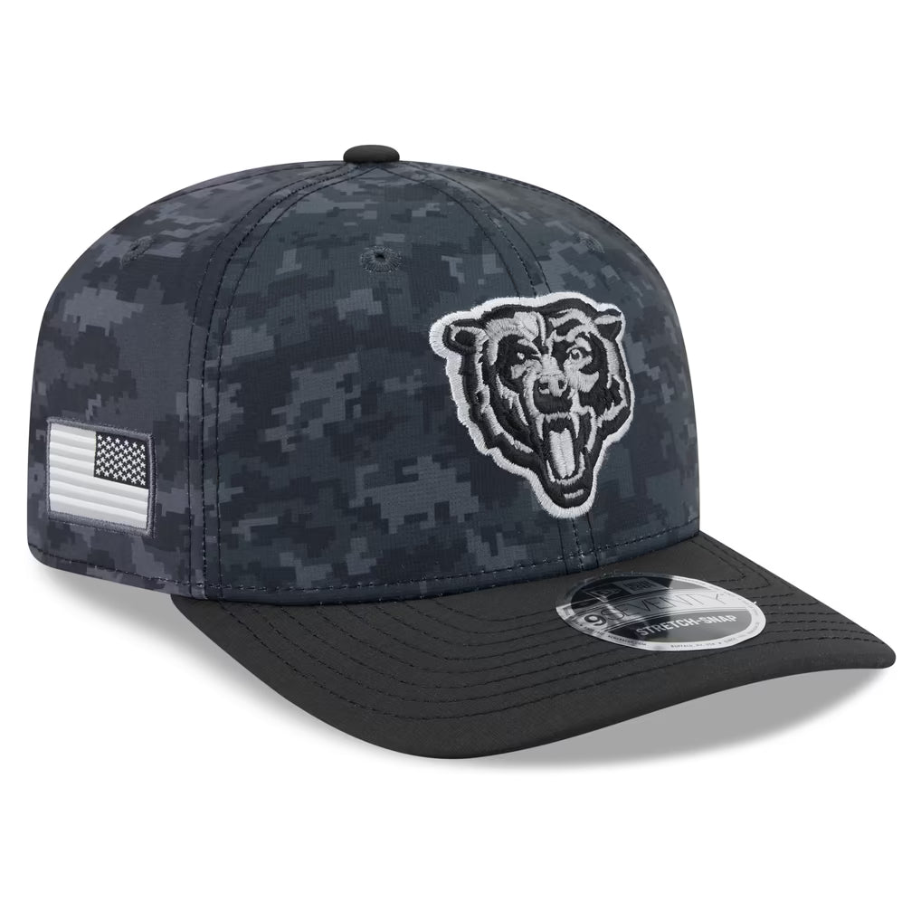 New Era Chicago Bears 2026 Salute to Service 9SEVENTY Stretch-Snap Hat product image 1, provided for visual reference and