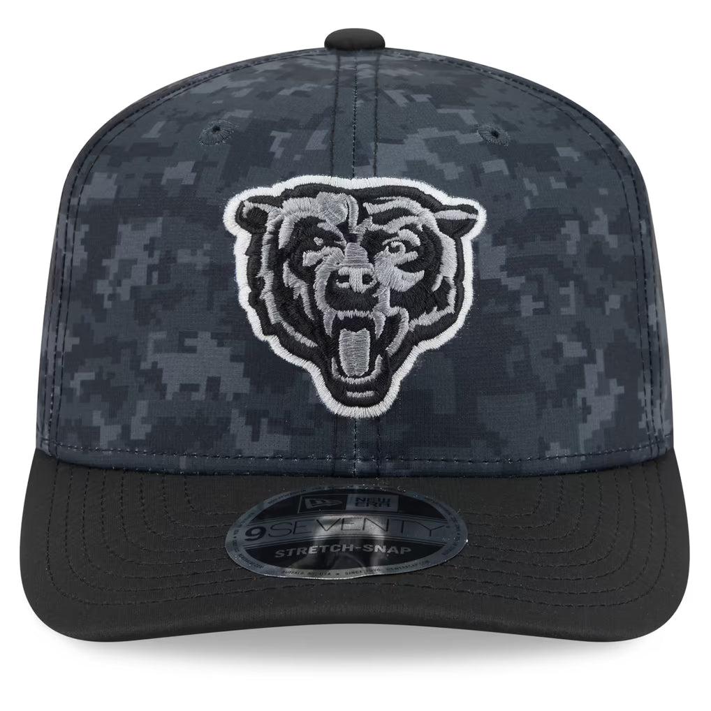 New Era Chicago Bears 2026 Salute to Service 9SEVENTY Stretch-Snap Hat product image 2, provided for visual reference and