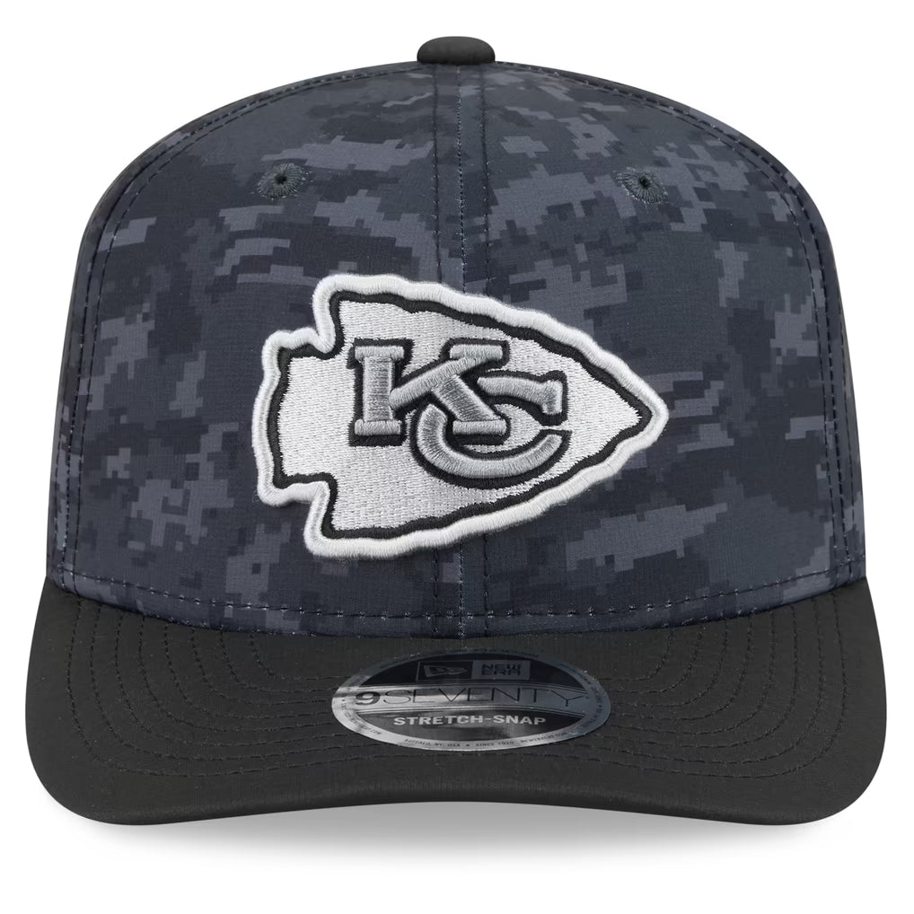 New Era Kansas City Chiefs 2026 Salute to Service 9SEVENTY Stretch-Snap Hat product image 2, provided for visual reference