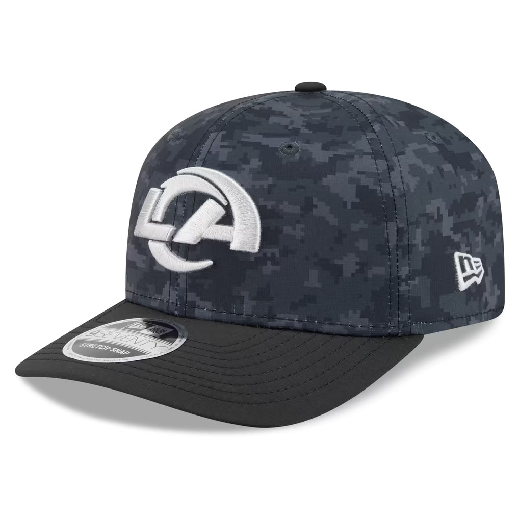 New Era Los Angeles Rams 2026 Salute to Service 9SEVENTY Stretch-Snap Hat product image 3, provided for visual reference and