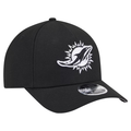 New Era Miami Dolphins M-Crown A-FRAME 9FORTY Adjustable Hat-Black/White product image 1, provided for visual reference and