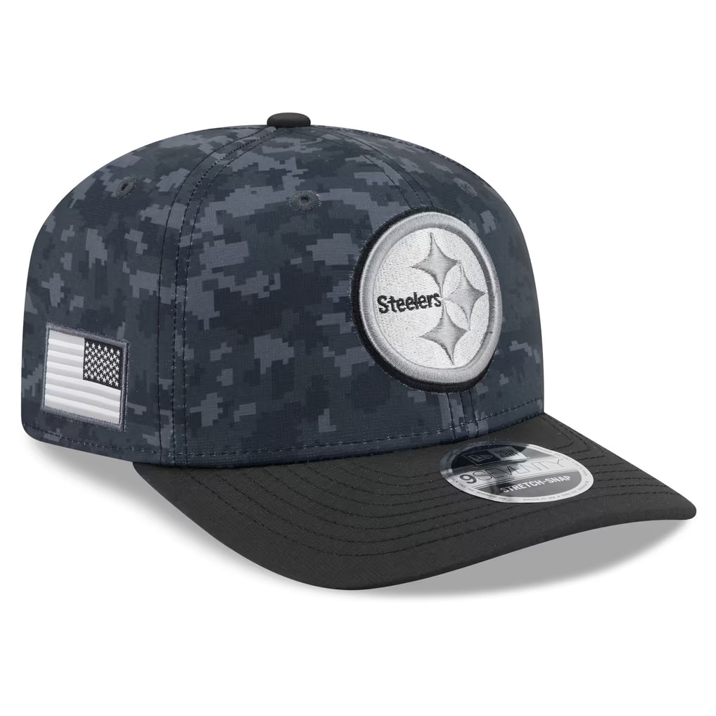 New Era Pittsburgh Steelers 2026 Salute to Service 9SEVENTY Stretch-Snap Hat product image 1, provided for visual reference