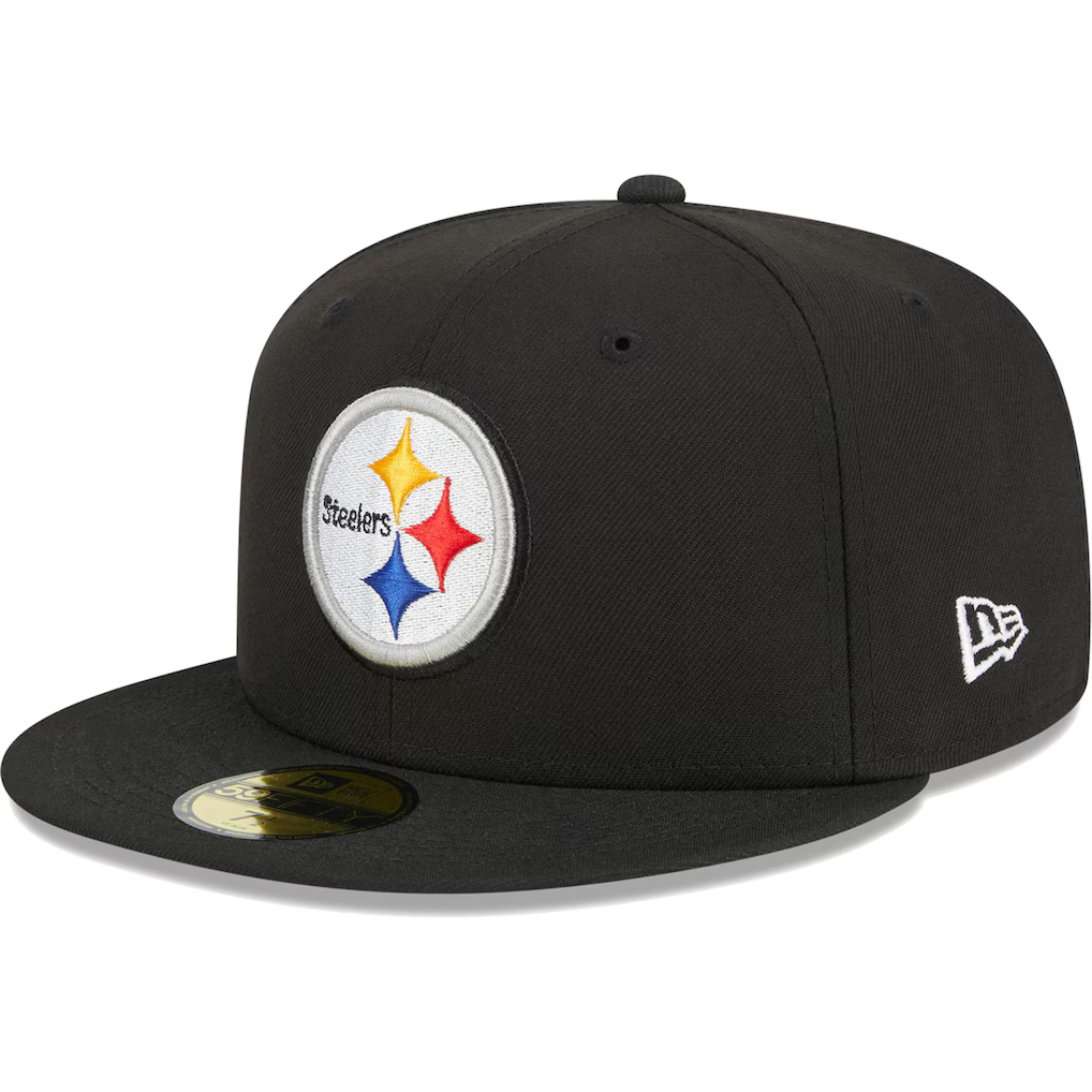 New Era Pittsburgh Steelers Basic 59FIFTY Fitted Hat- Black product image 2, provided for visual reference and product