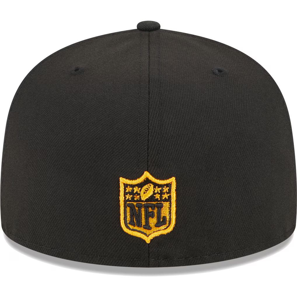 New Era Pittsburgh Steelers Basic 59FIFTY Fitted Hat- Black product image 4, provided for visual reference and product