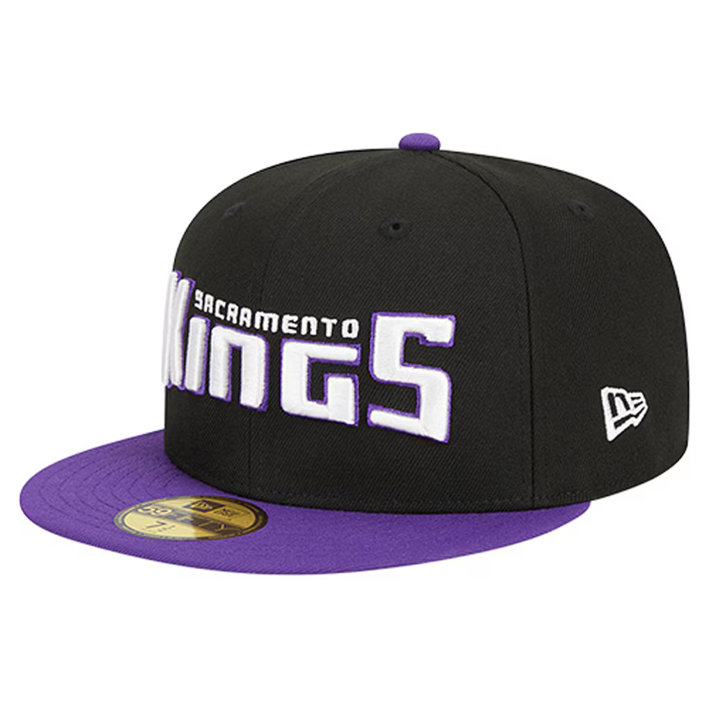 New Era Sacramento Kings Statement Edition 59FIFTY Fitted Hat-Black product image 2, provided for visual reference and