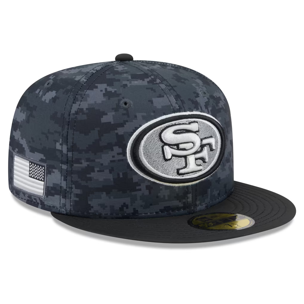 New Era San Francisco 49ers Salute To Service 2026 59FIFTY Fitted Hat product image 1, provided for visual reference and