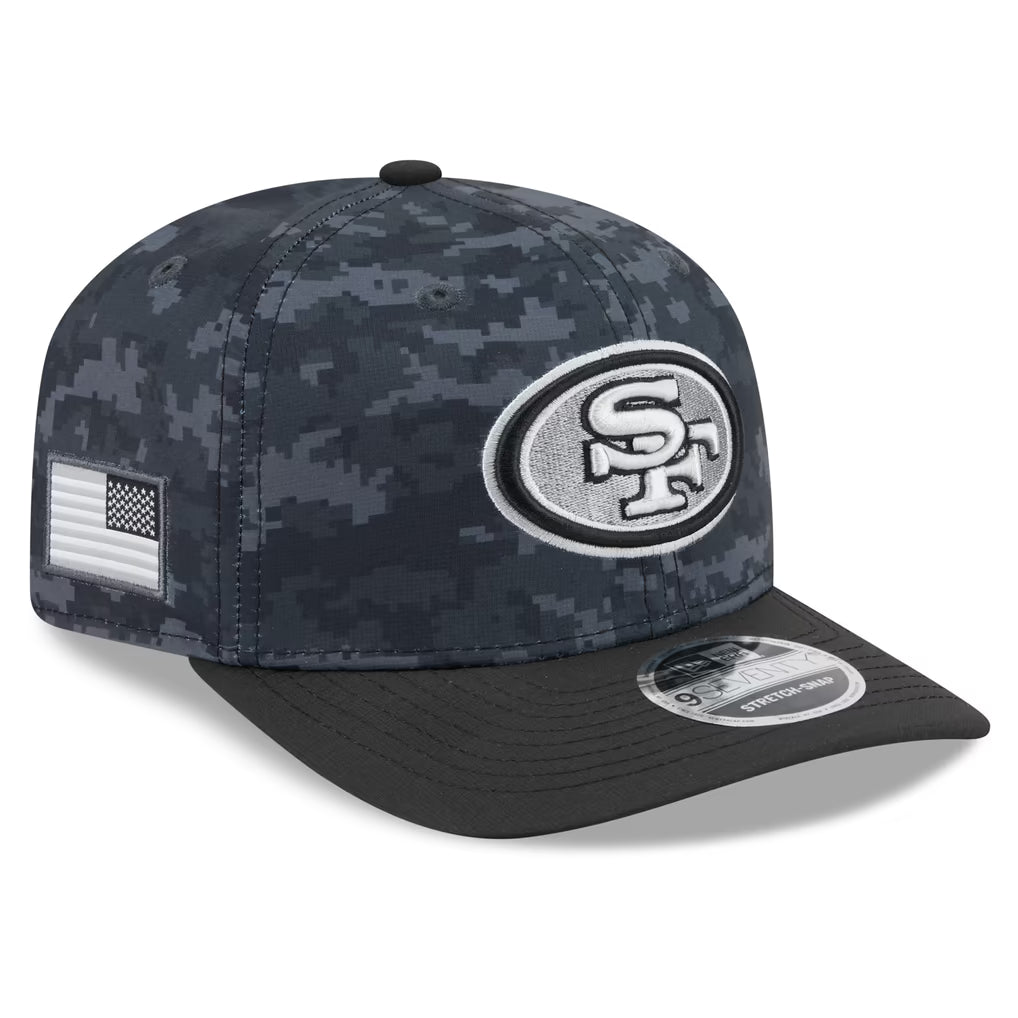 New Era San Francisco 49ers 2026 Salute to Service 9SEVENTY Stretch-Snap Hat product image 1, provided for visual reference