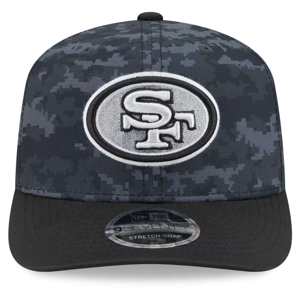 New Era San Francisco 49ers 2026 Salute to Service 9SEVENTY Stretch-Snap Hat product image 2, provided for visual reference