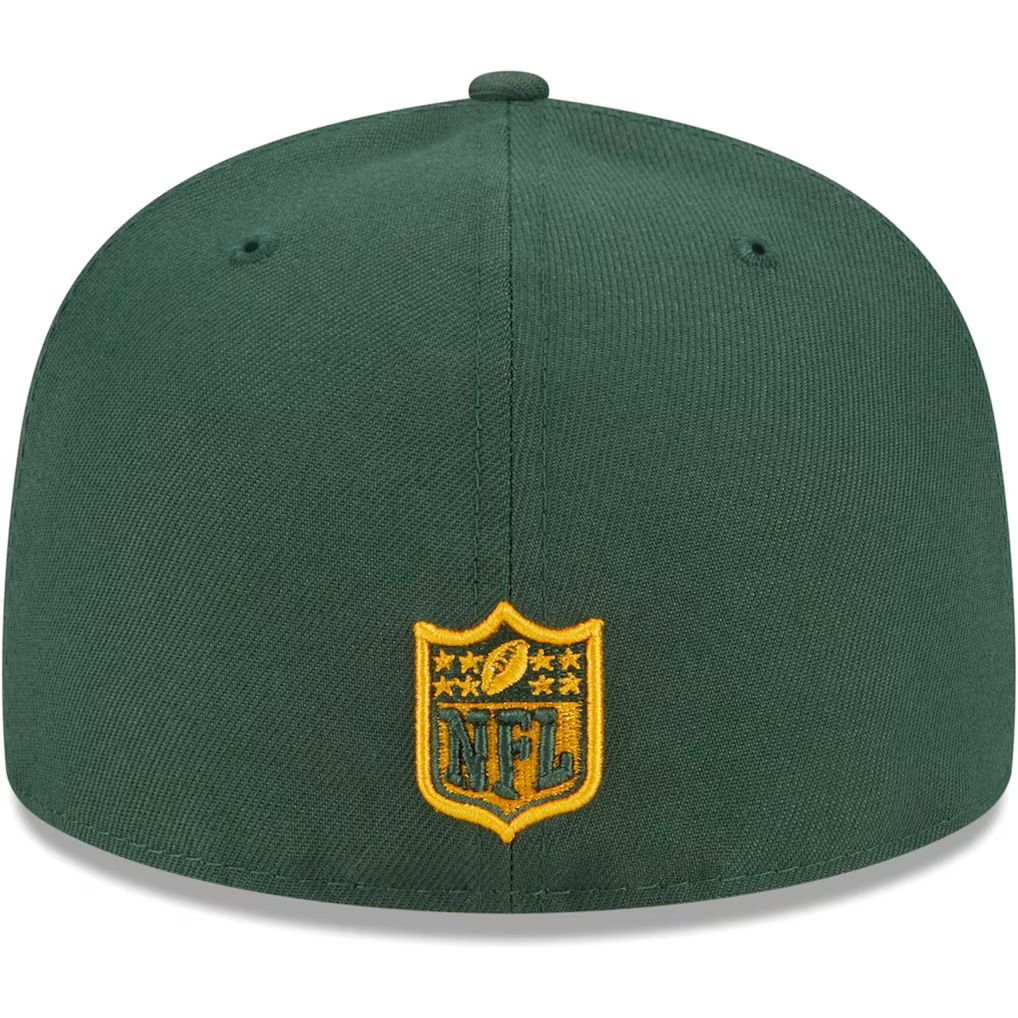 New Era Green Bay Packers Basic 59FIFTY Fitted Hat- Green product image 4, provided for visual reference and product detail