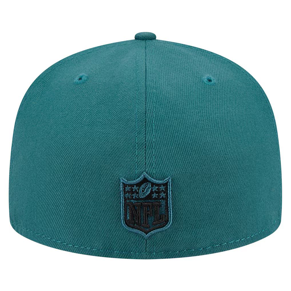 New Era Philadelphia Eagles Basic 59FIFTY Fitted Hat- Midnight Green product image 4, provided for visual reference and