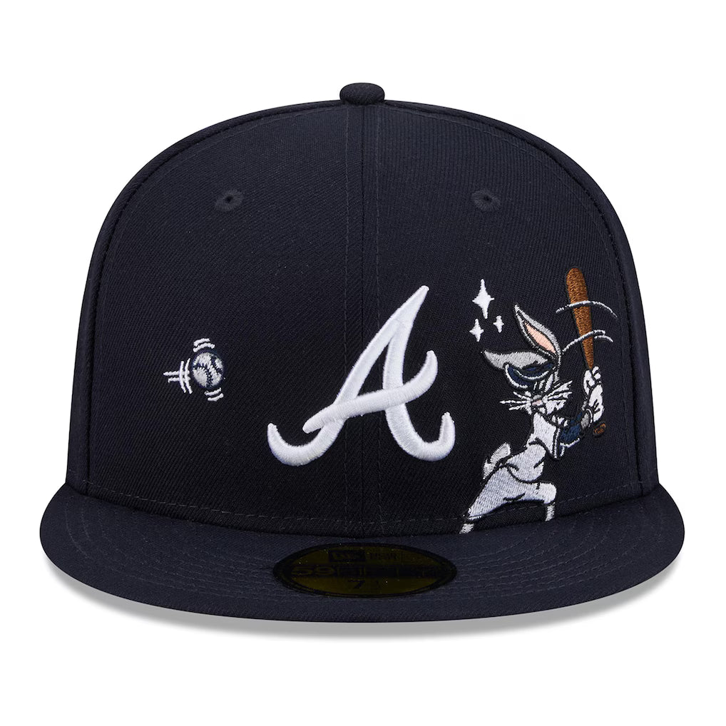 New Era Atlanta Braves Bugs Bunny Swing 59FIFTY Fitted Hat product image 1, provided for visual reference and product detail