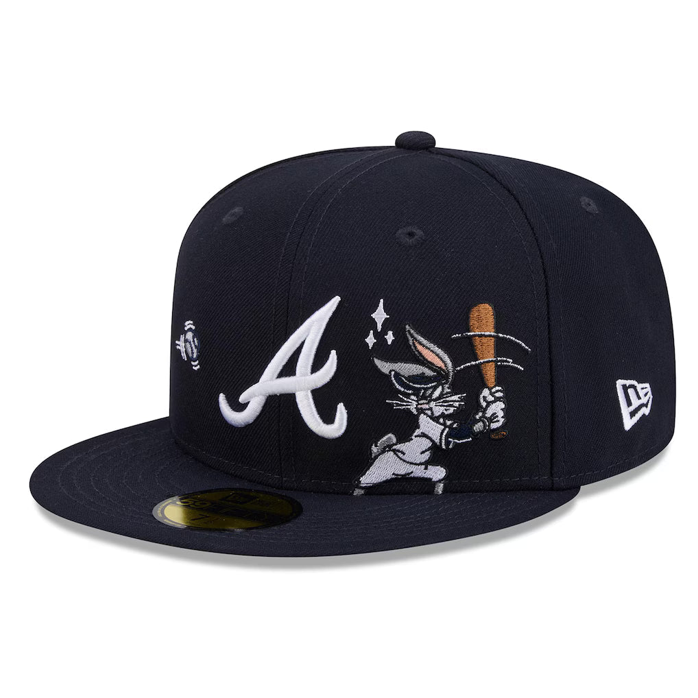 New Era Atlanta Braves Bugs Bunny Swing 59FIFTY Fitted Hat product image 3, provided for visual reference and product detail