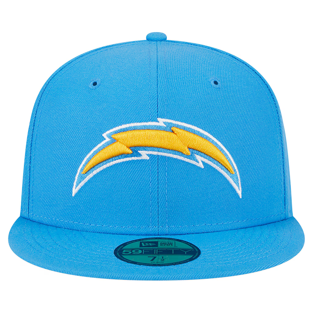New Era Los Angeles Chargers Basic 59FIFTY Fitted Hat-Powder Blue product image 3, provided for visual reference and product