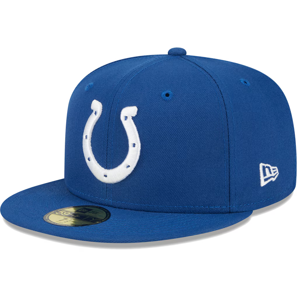 New Era Indianapolis Colts Basic 59FIFTY Fitted Hat- Royal product image 2, provided for visual reference and product detail