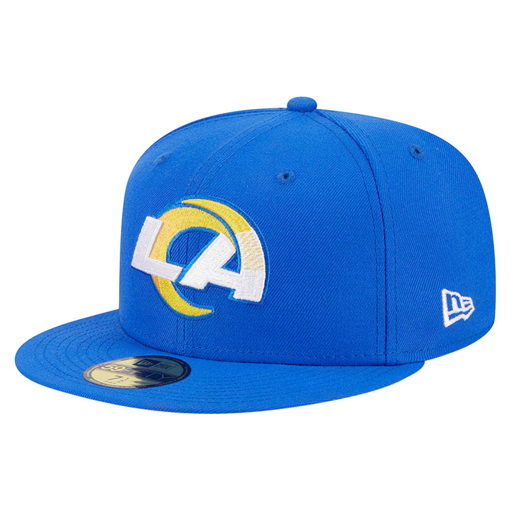 New Era Los Angeles Rams Basic 59FIFTY Fitted Hat- Royal product image 2, provided for visual reference and product detail