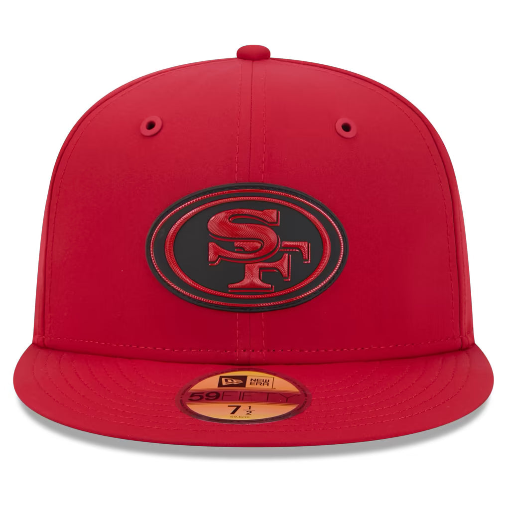 New Era San Francisco 49ERS 2026 Performance ON-FIELD Sideline 59FIFTY Fitted Hat-Red/Black product image 3, provided for