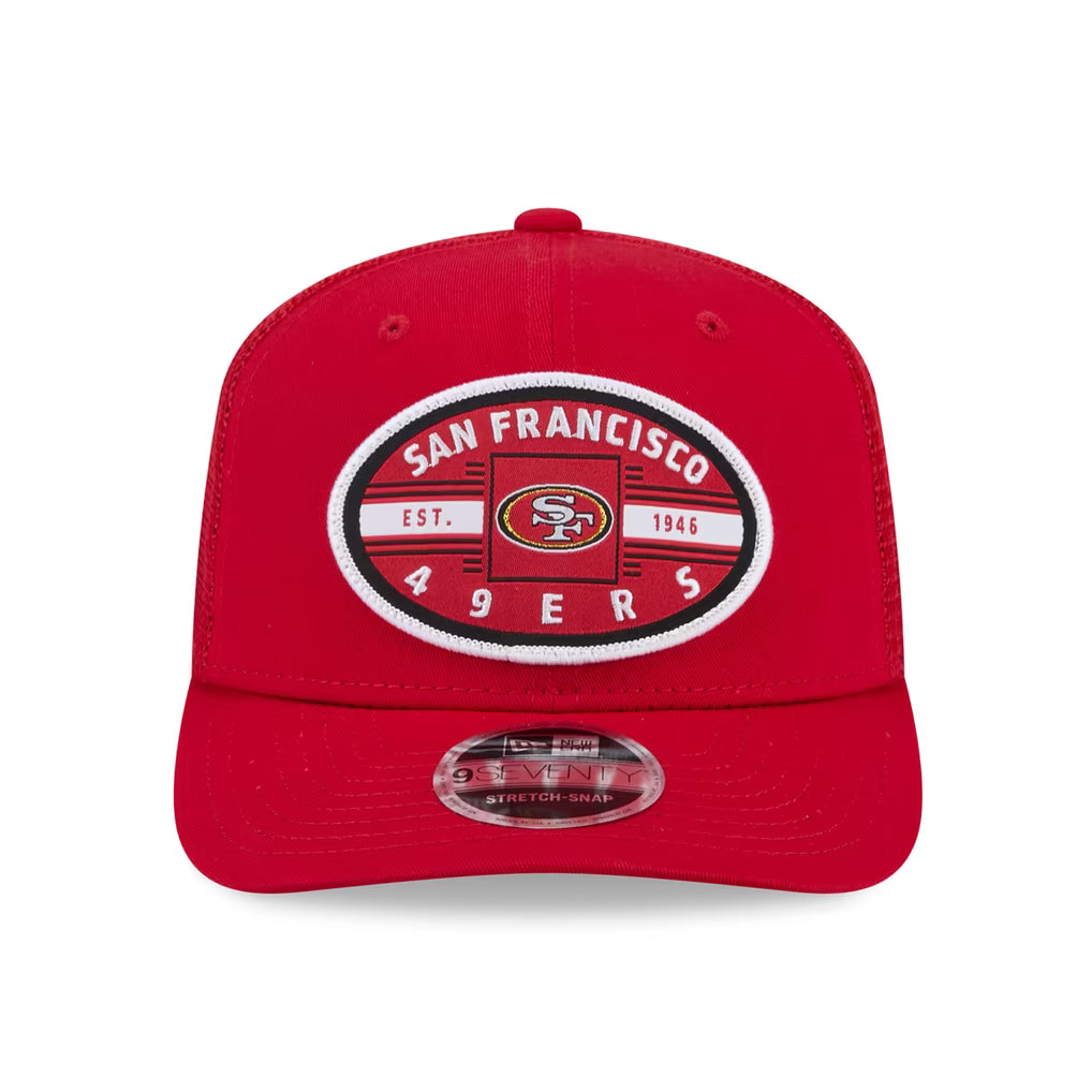 New Era San Francisco 49ers Collegiate 9SEVENTY Trucker Hat product image 3, provided for visual reference and product