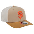 New Era San Francisco Giants 9SEVENTY Trucker Stretch-Snap Hat - Stone product image 1, provided for visual reference and