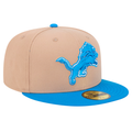 New Era Detroit Lions 59FIFTY Fitted Hat-Camel product image 1, provided for visual reference and product detail review