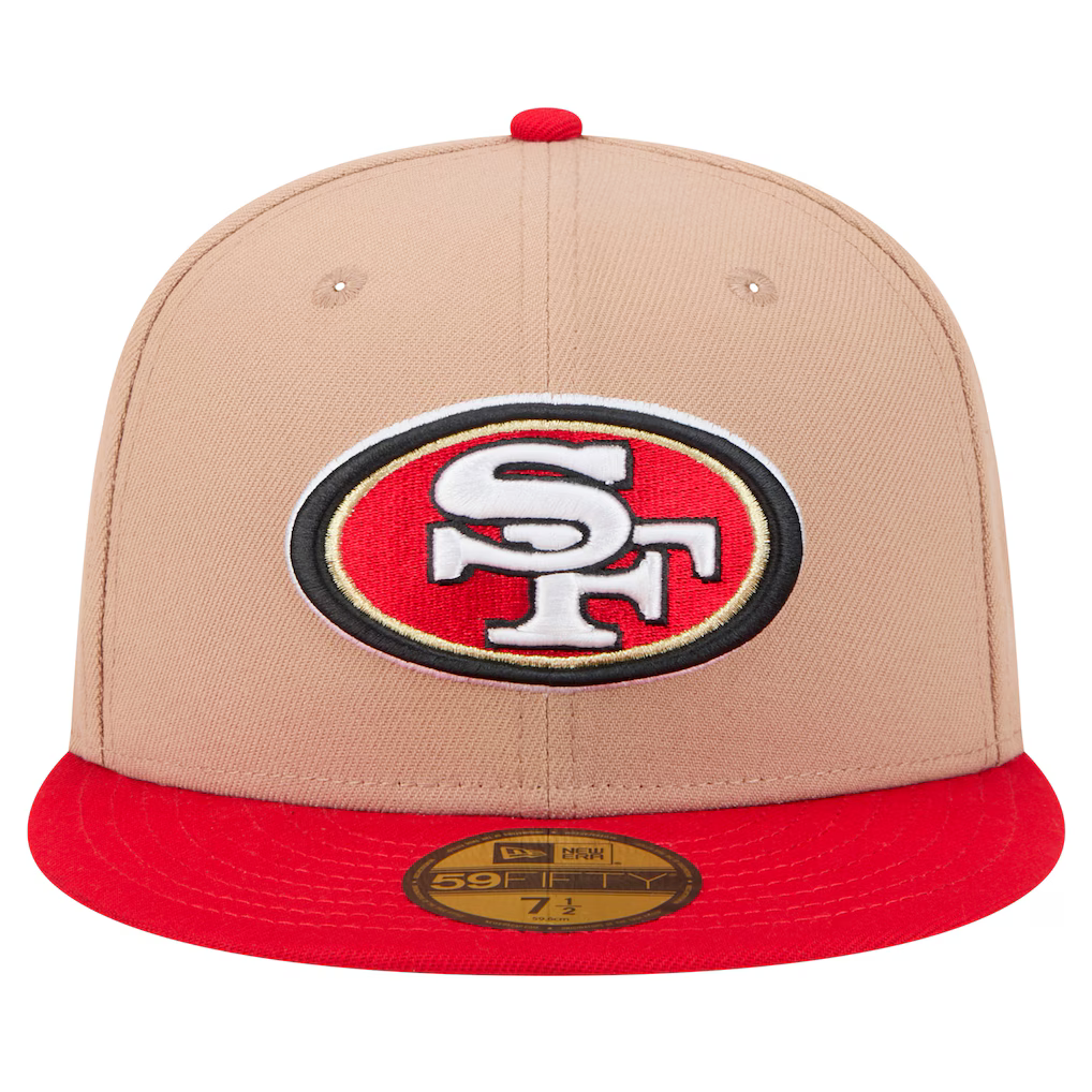 New Era San Francisco 49ers 59FIFTY Fitted Hat-Camel product image 3, provided for visual reference and product detail review