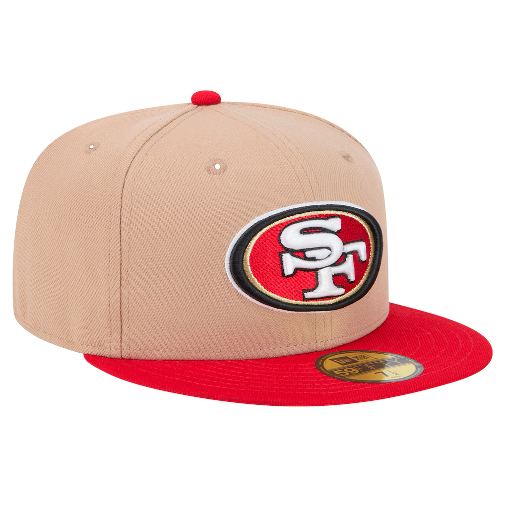 New Era San Francisco 49ers 59FIFTY Fitted Hat-Camel product image 1, provided for visual reference and product detail review