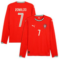 2025 Puma Portugal Ronaldo Long Sleeve Home Jersey product image 1, provided for visual reference and product detail review