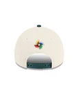 New Era Mexico WBC 9FORTY A-Frame Snapback Hat-Chrome/Dark Green product image 3, provided for visual reference and product